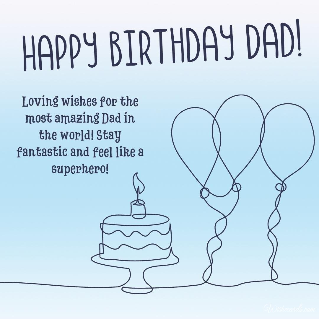 Happy Birthday Card for Dad