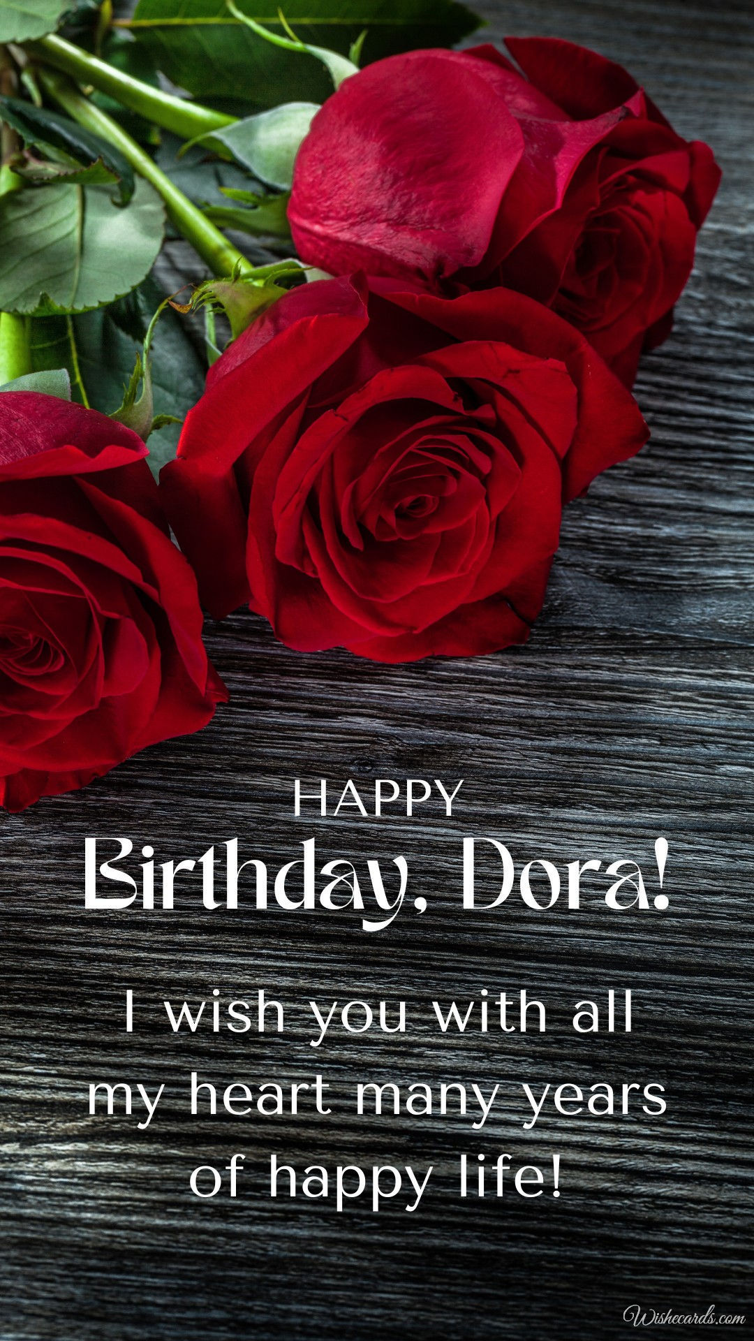 Happy Birthday Card for Dora