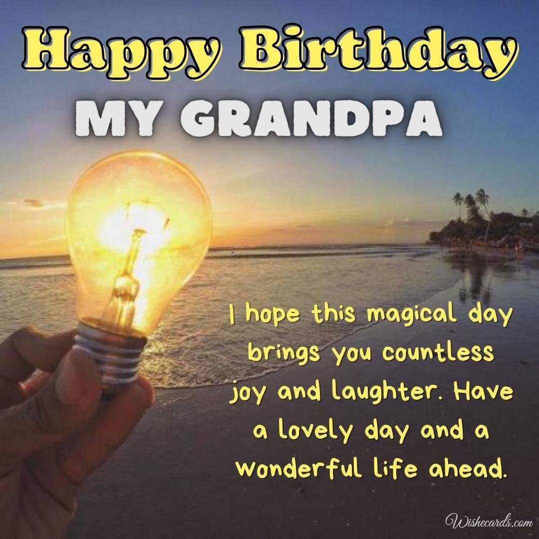 Happy Birthday Card for Grandpa
