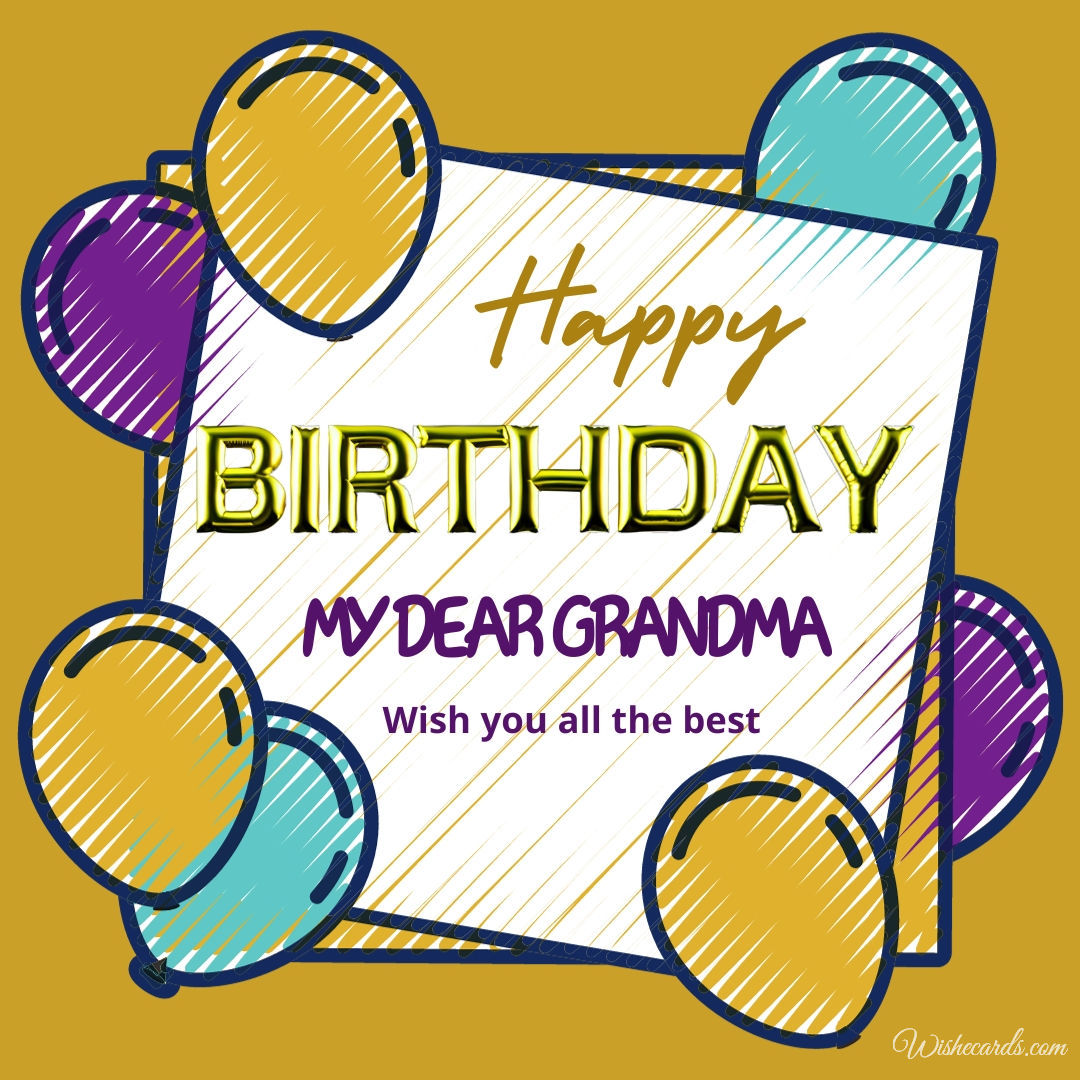 Happy Birthday Card Idea for Grandma