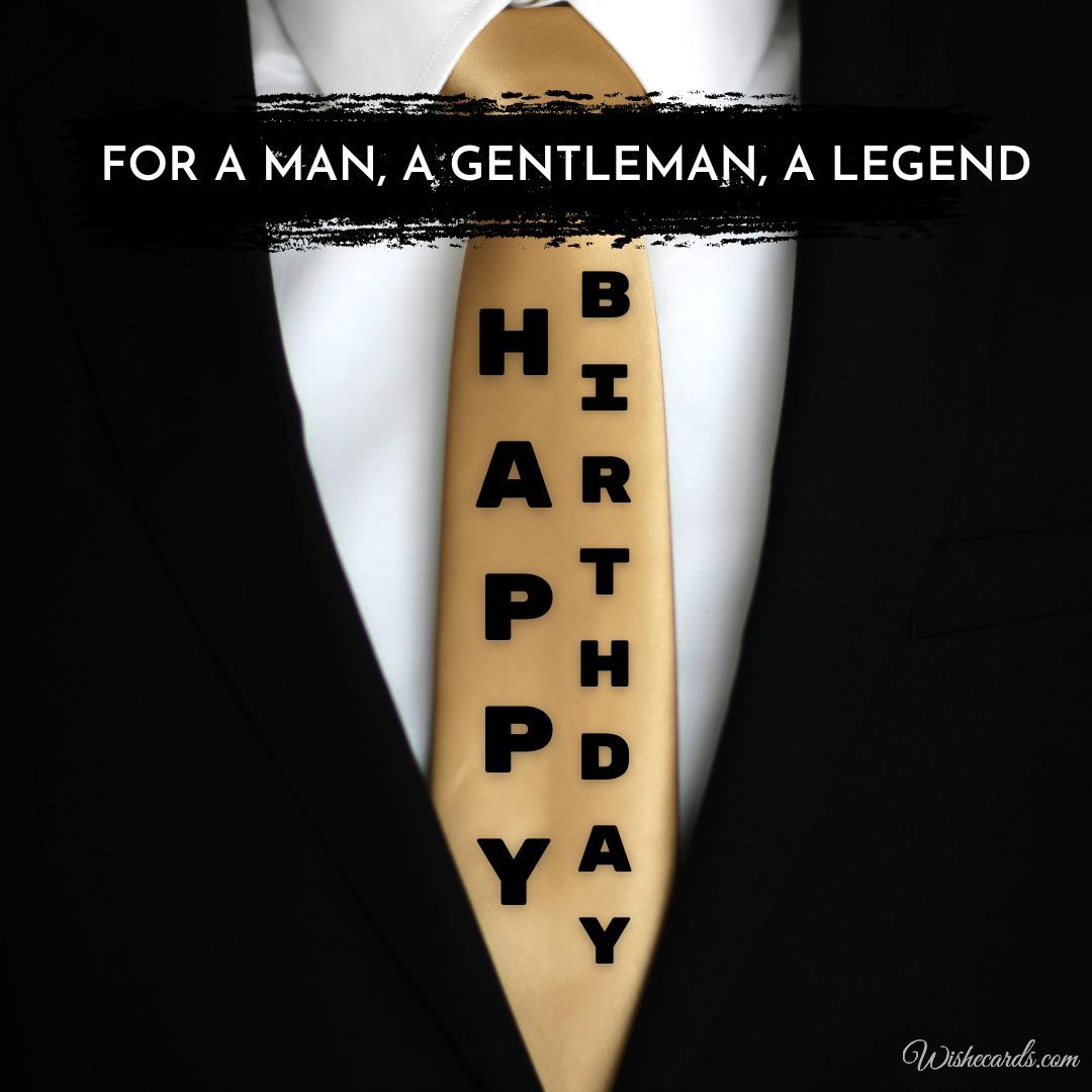 Happy Birthday Card to a Man