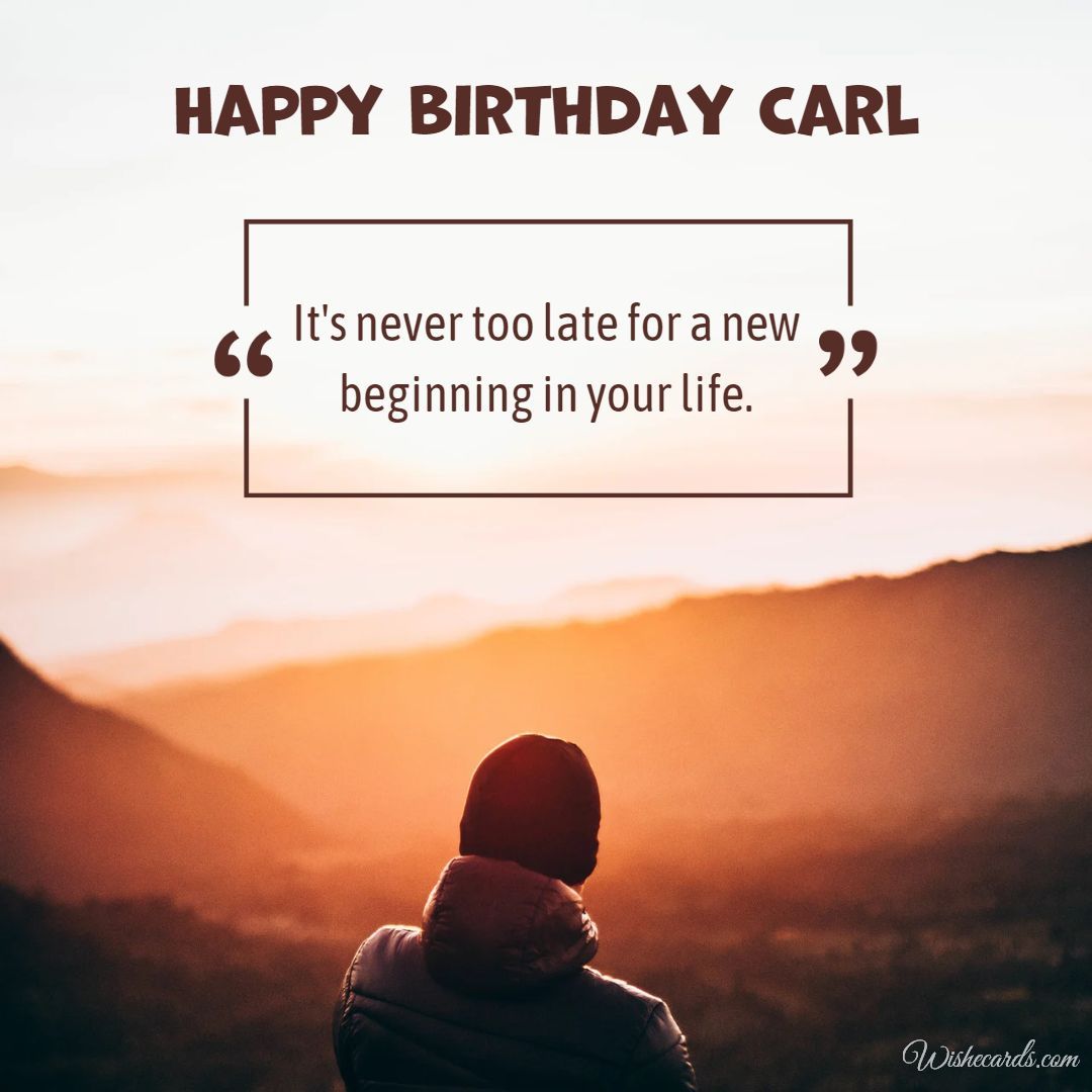 Happy Birthday Carl