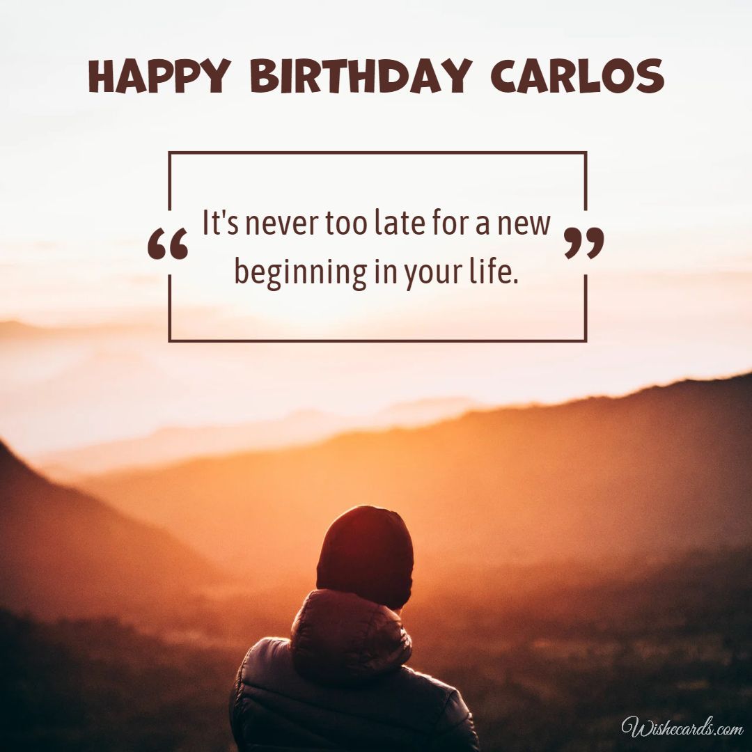 Happy Birthday Carlos Image