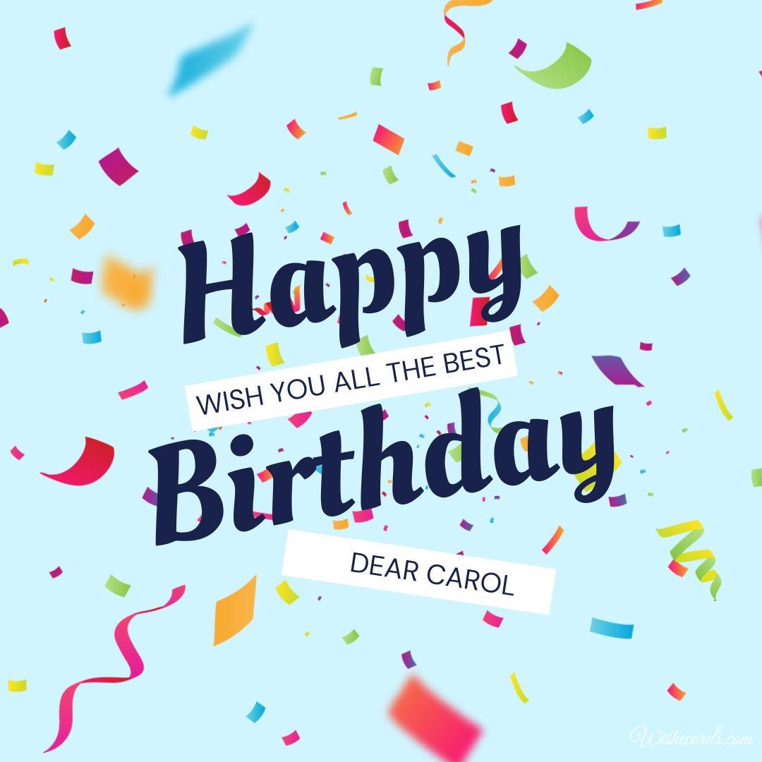 Happy Birthday Carol Image