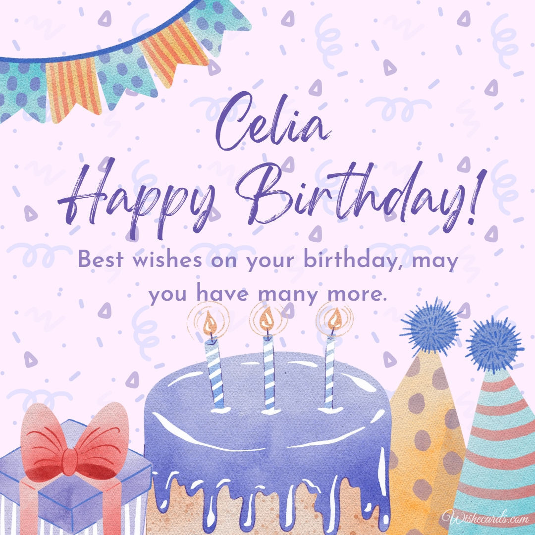 Happy Birthday Celia Cake