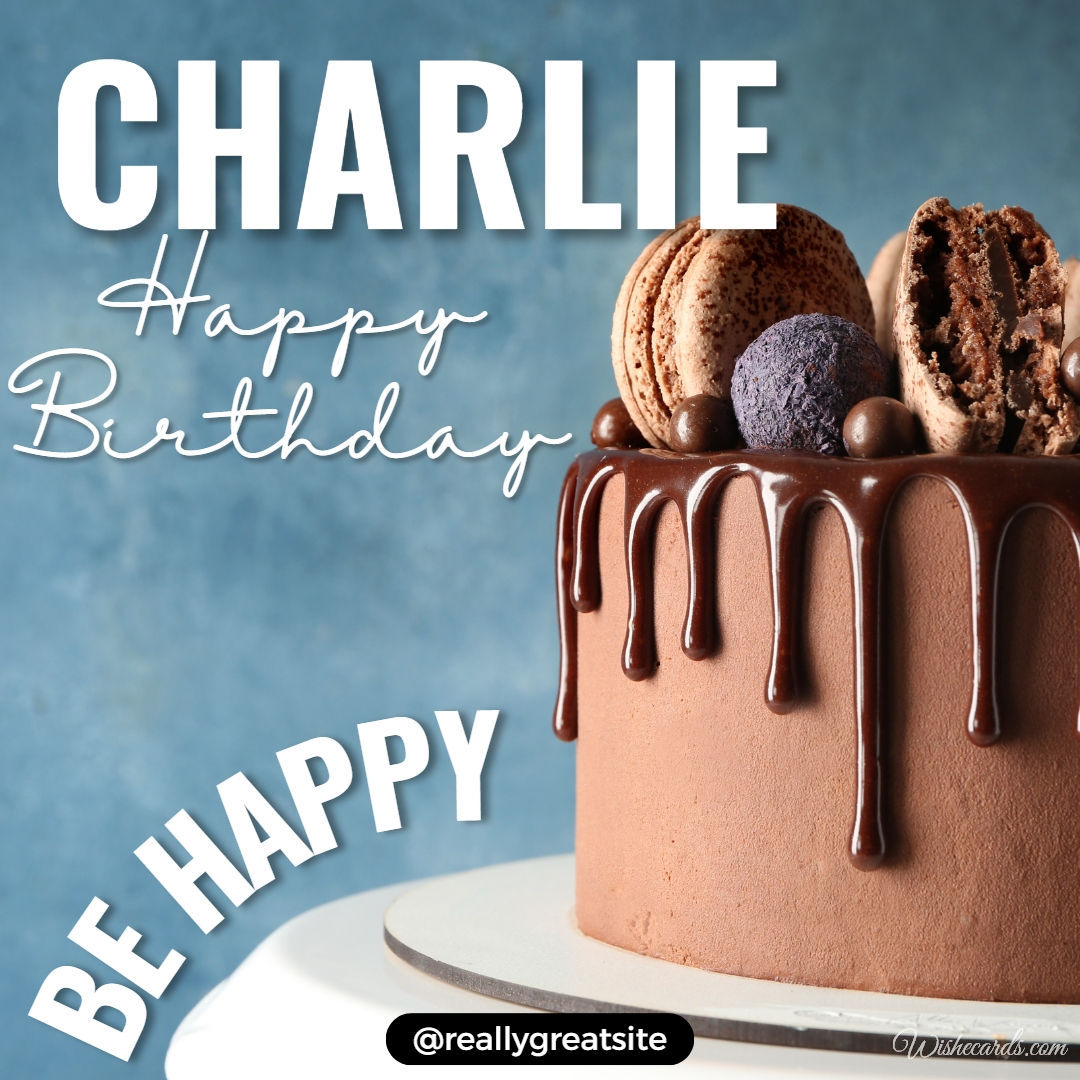 Happy Birthday Charlie Cake Image