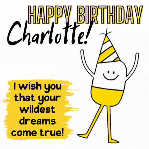 Happy Birthday Charlotte Gif