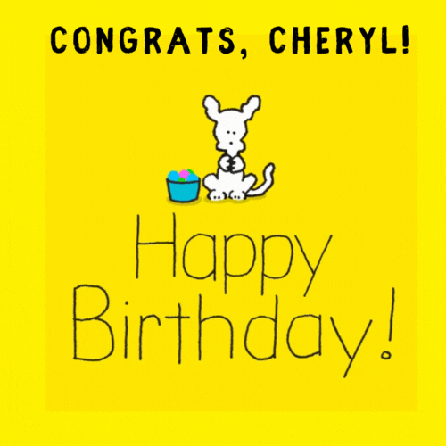 Happy Birthday Cheryl Gif
