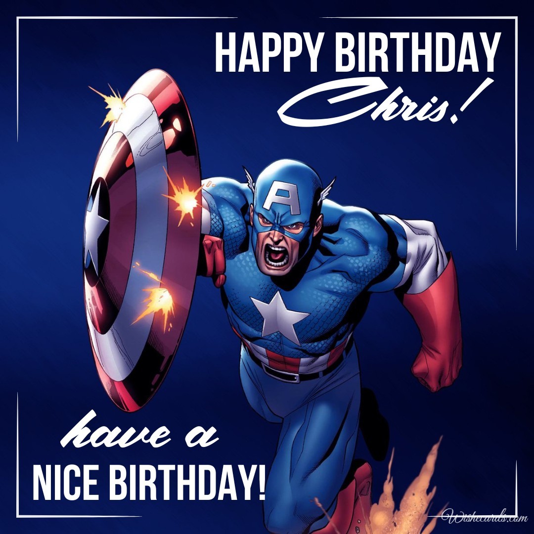Happy Birthday Chris Card