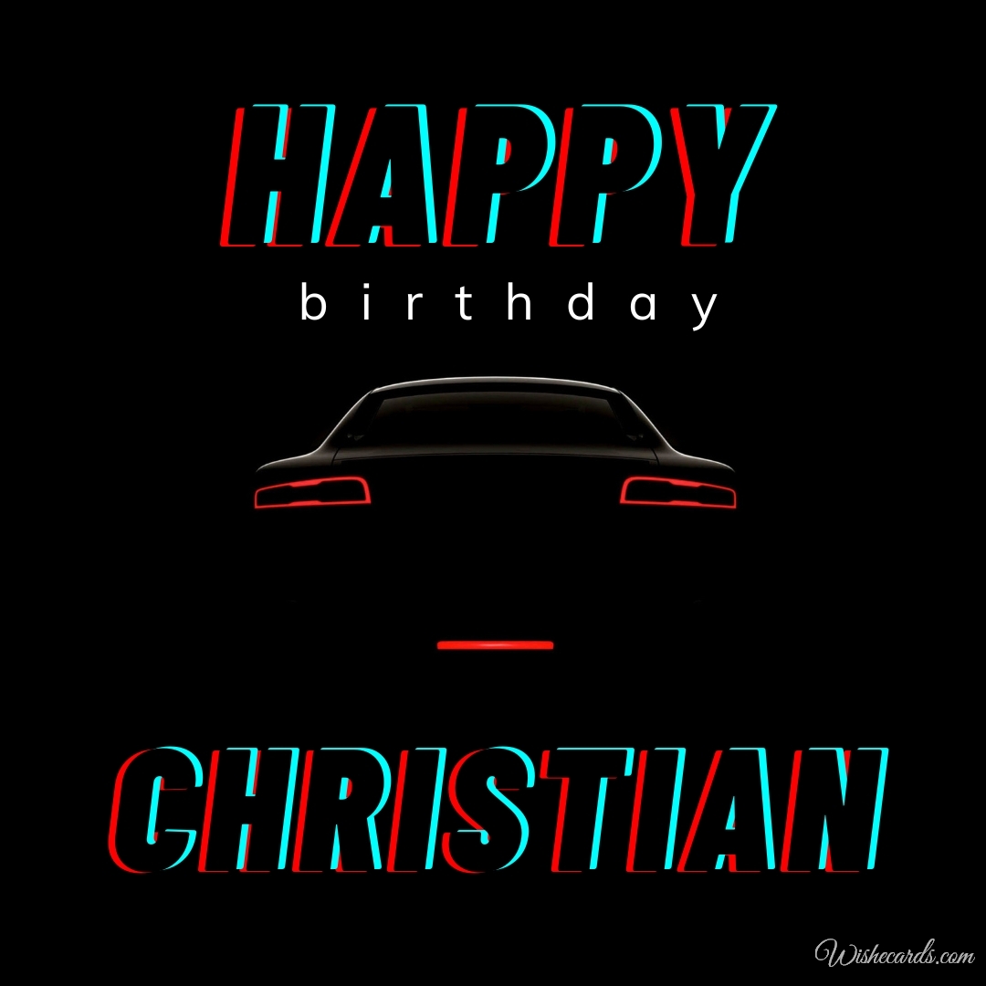 Happy Birthday Christian Pic