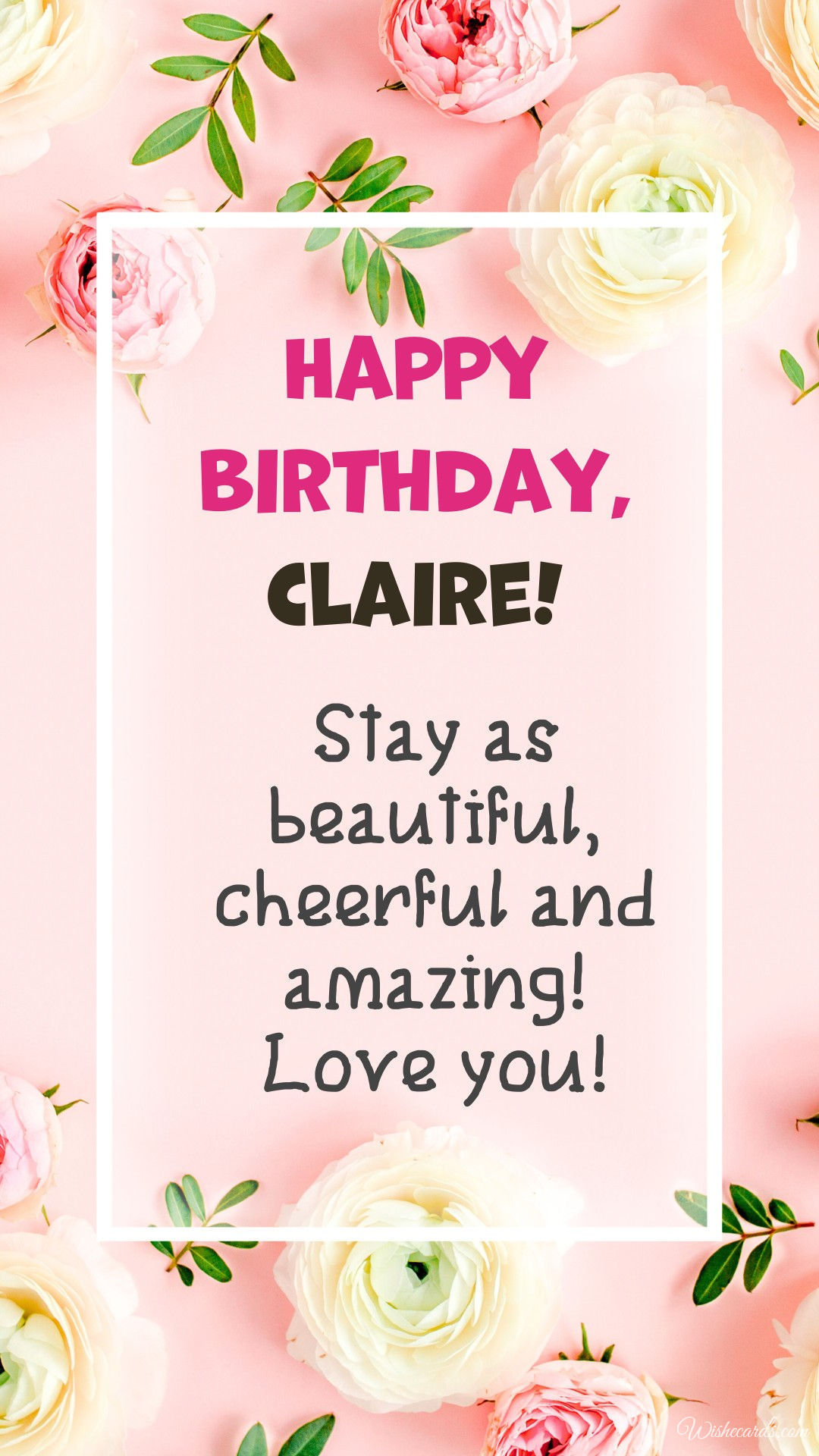 Happy Birthday Claire Image