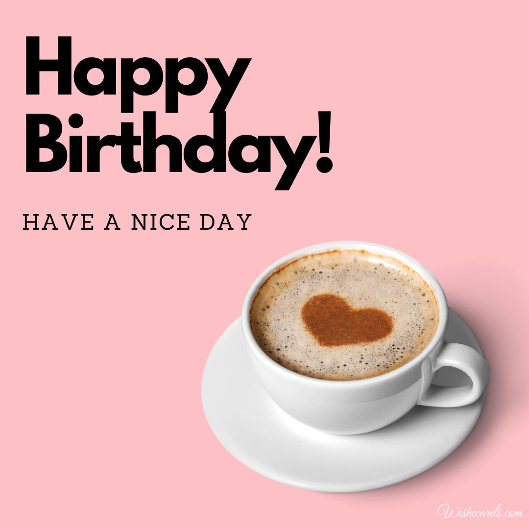 Happy Birthday Coffee Image