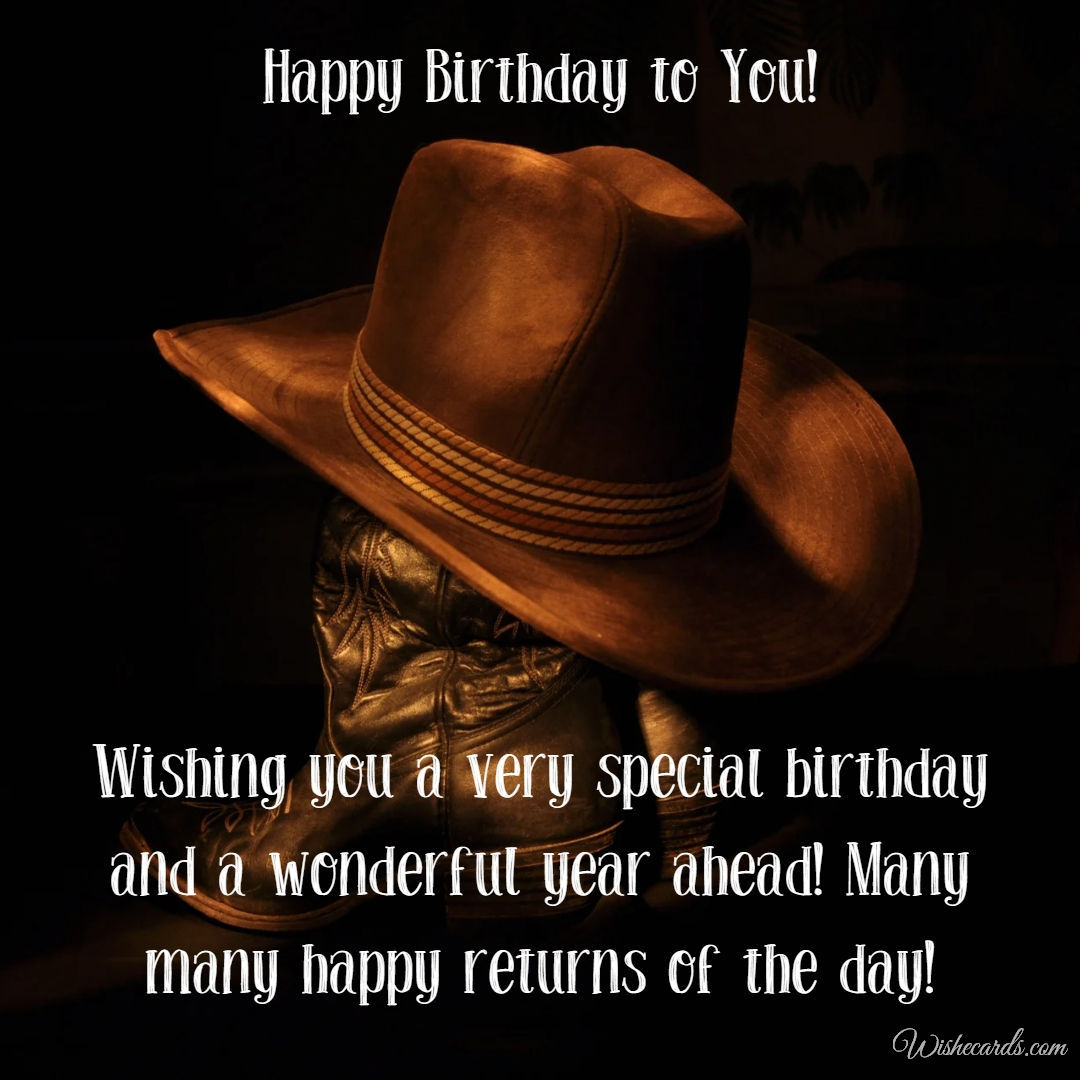 Happy Birthday Cowgirl Image