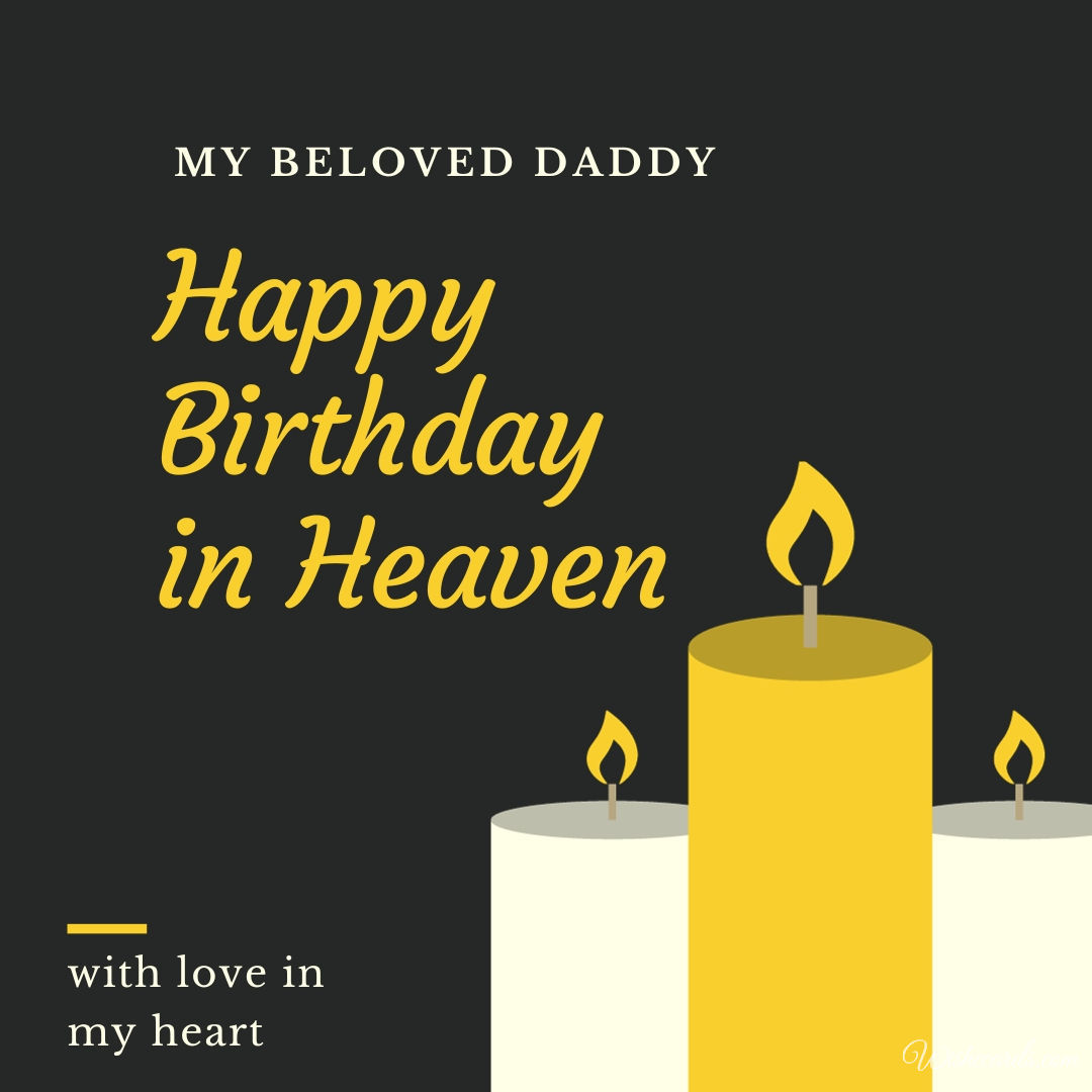 Happy Birthday Daddy in Heaven Image