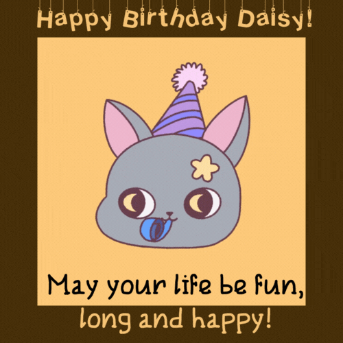 Happy Birthday Daisy Gif
