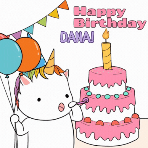 Happy Birthday Dana Gif