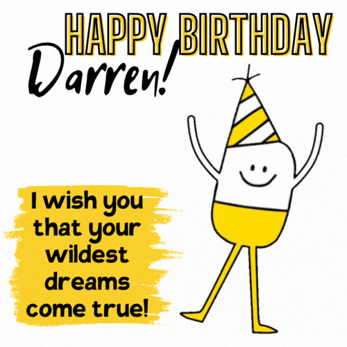 Happy Birthday Darren Gif