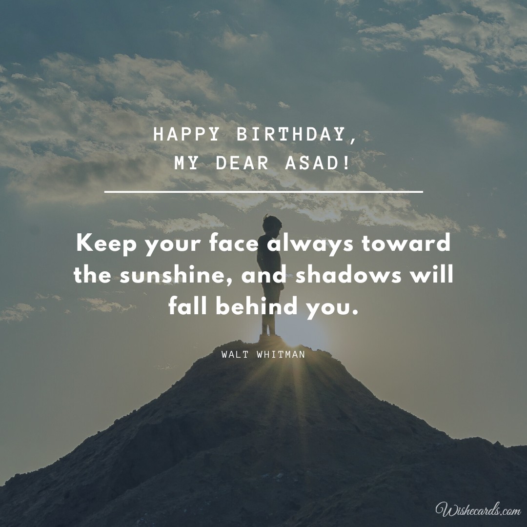 Happy Birthday Dear Asad