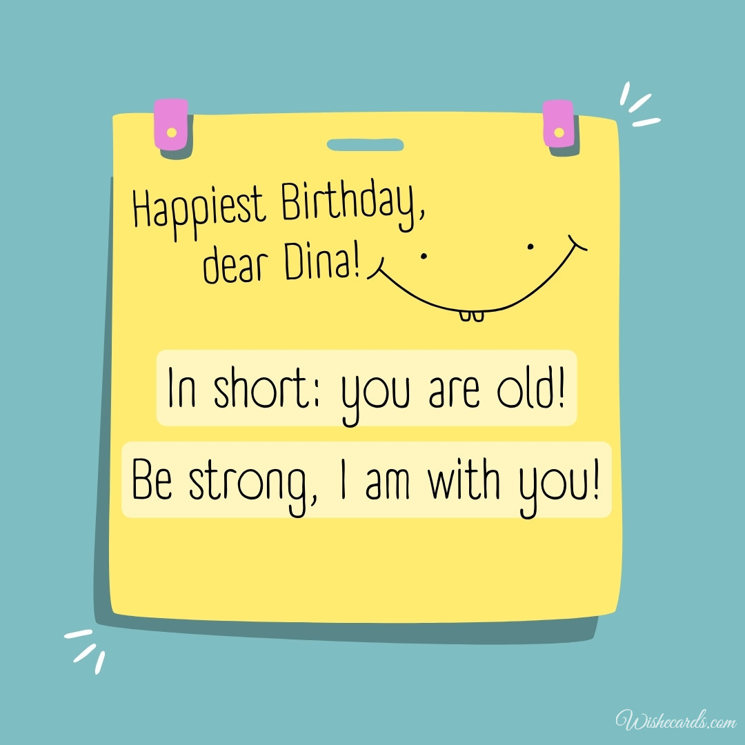Happy Birthday Dina Image