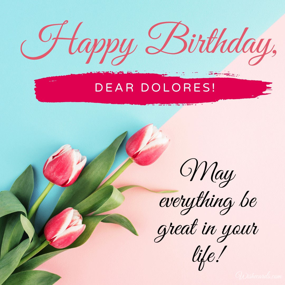 Happy Birthday Dolores Image