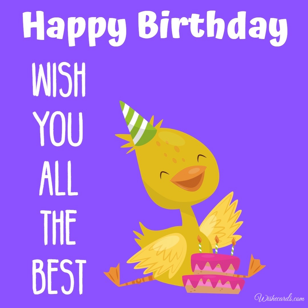 Happy Birthday Duck Image