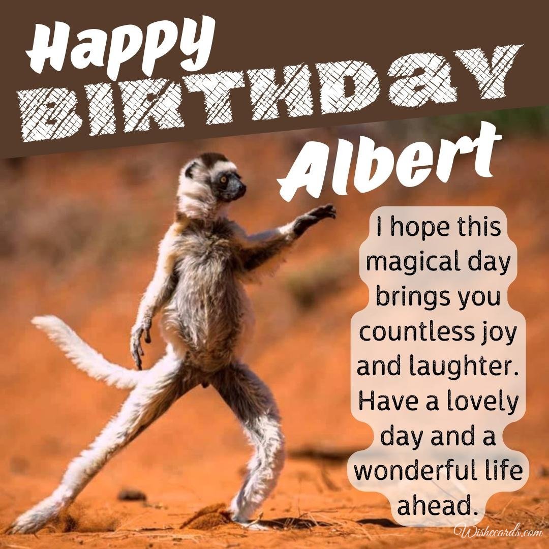 Happy Birthday Ecard For Albert