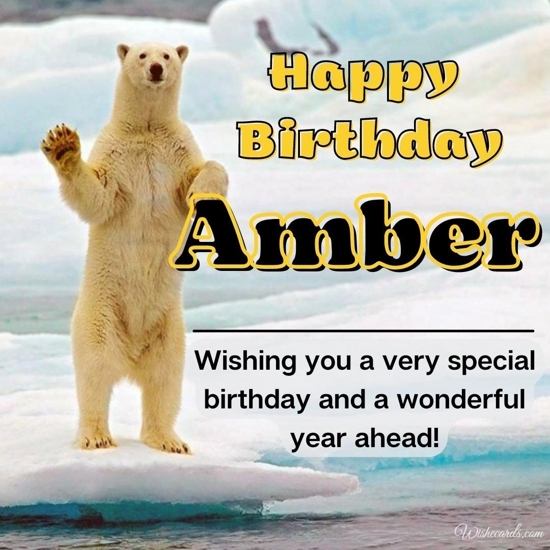 Happy Birthday Ecard For Amber