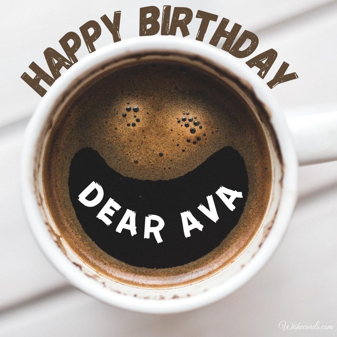 Happy Birthday Ecard for Ava
