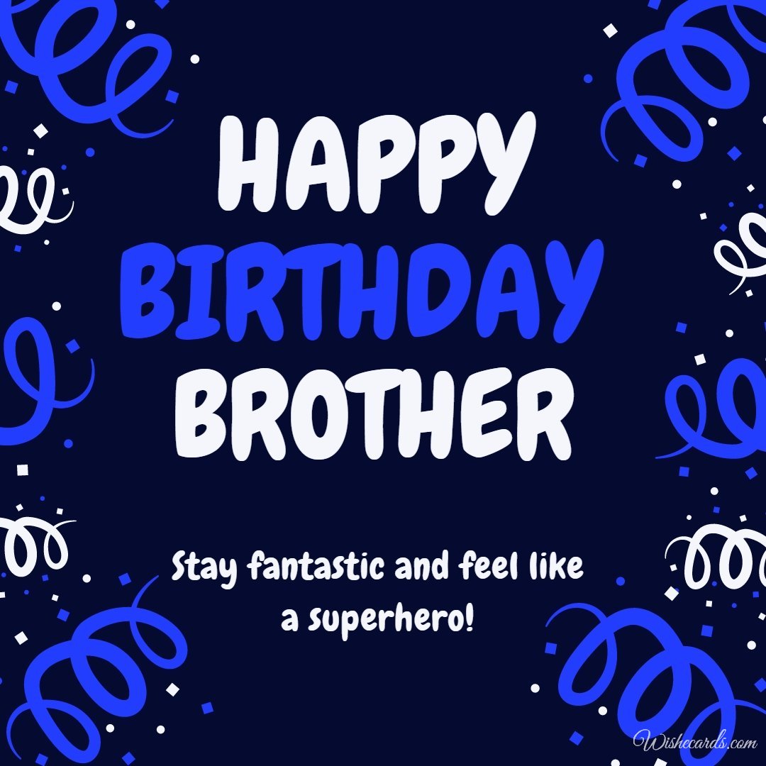 Happy Birthday Ecard For Brother