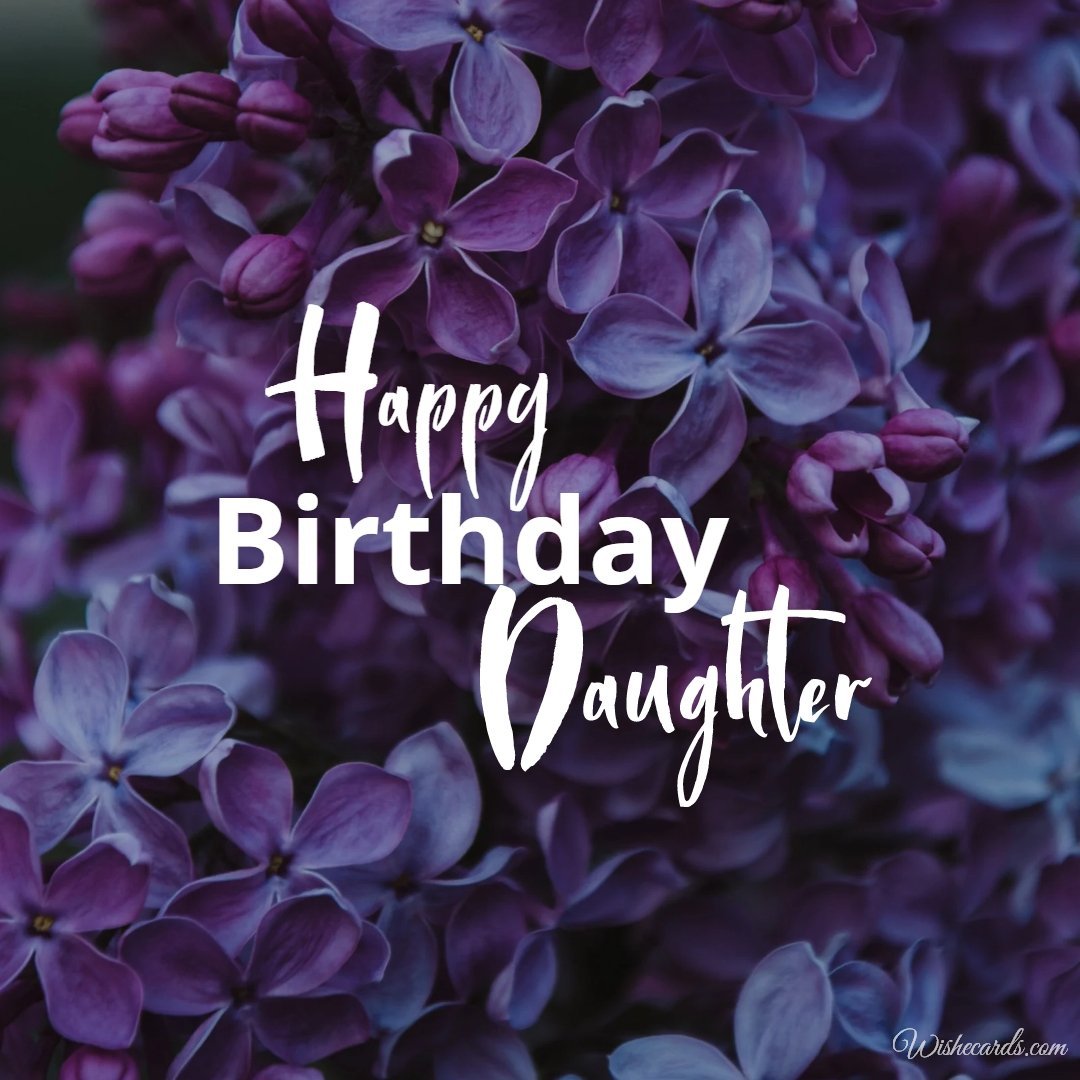 Happy Birthday Ecard for Daughter