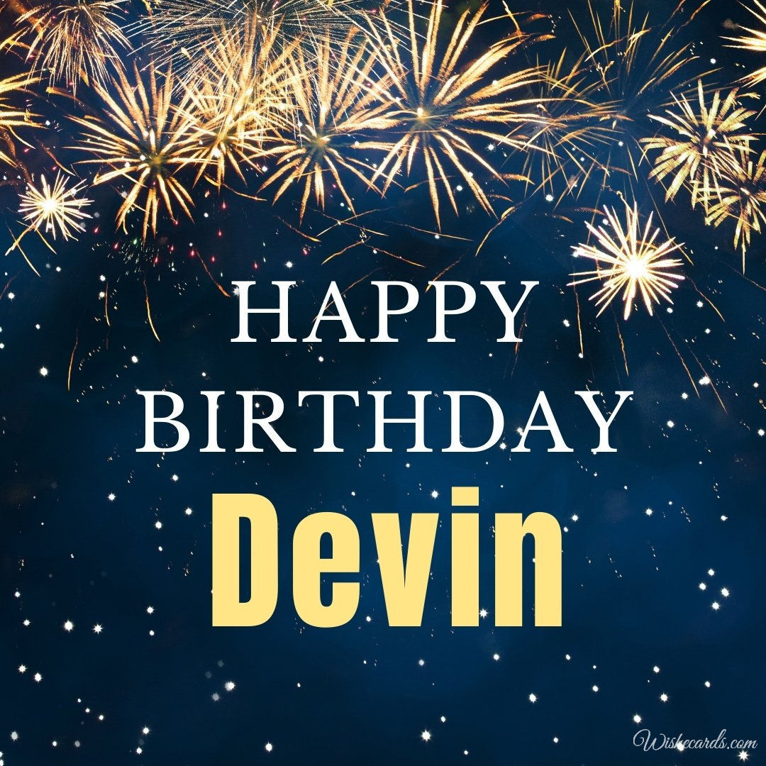 Happy Birthday Ecard For Devin