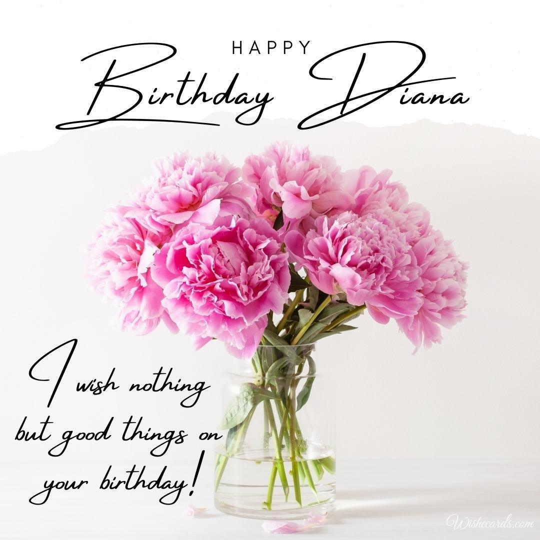 Happy Birthday Ecard for Diana