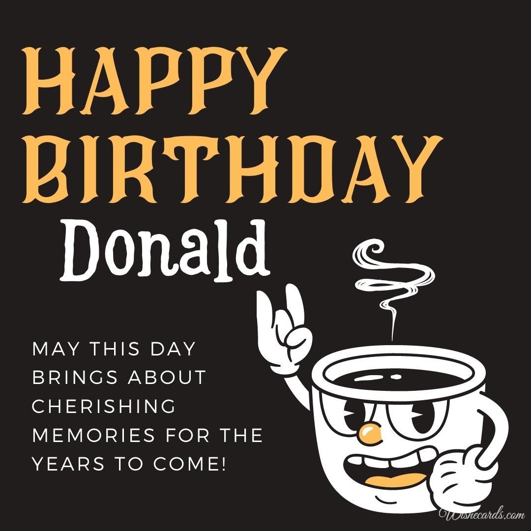 Happy Birthday Ecard For Donald