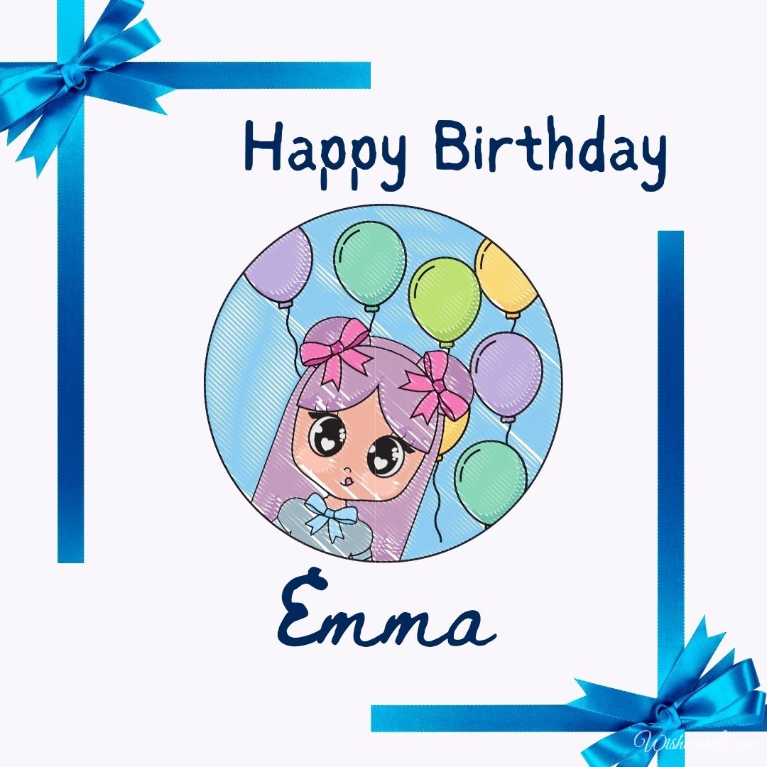 Happy Birthday Ecard for Emma
