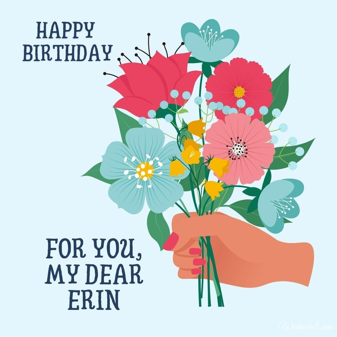 Happy Birthday Ecard for Erin