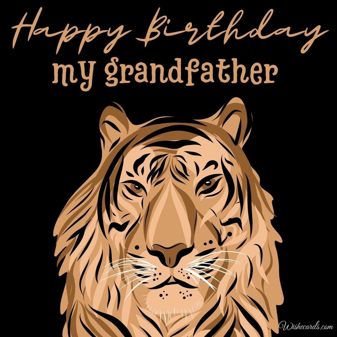 Happy Birthday Ecard for Grandfather