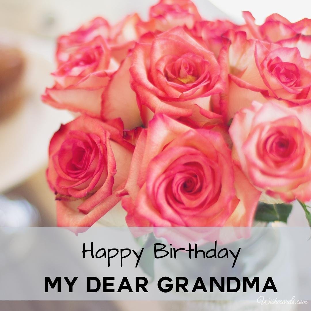Happy Birthday Ecard For Grandmother