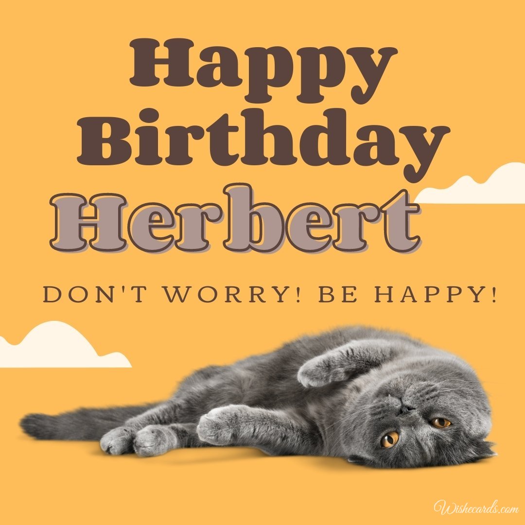 Happy Birthday Ecard For Herbert