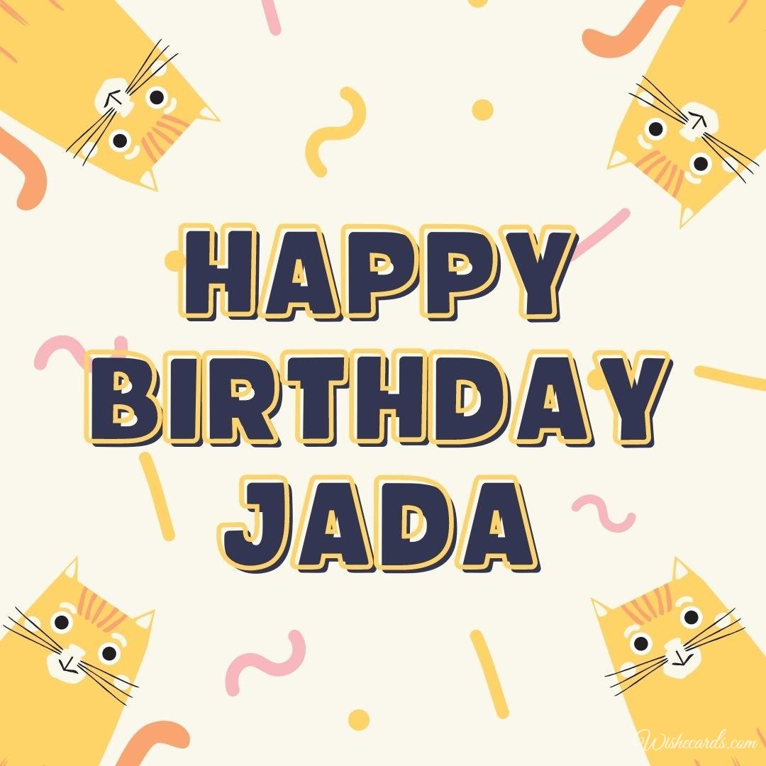 Happy Birthday Ecard For Jada