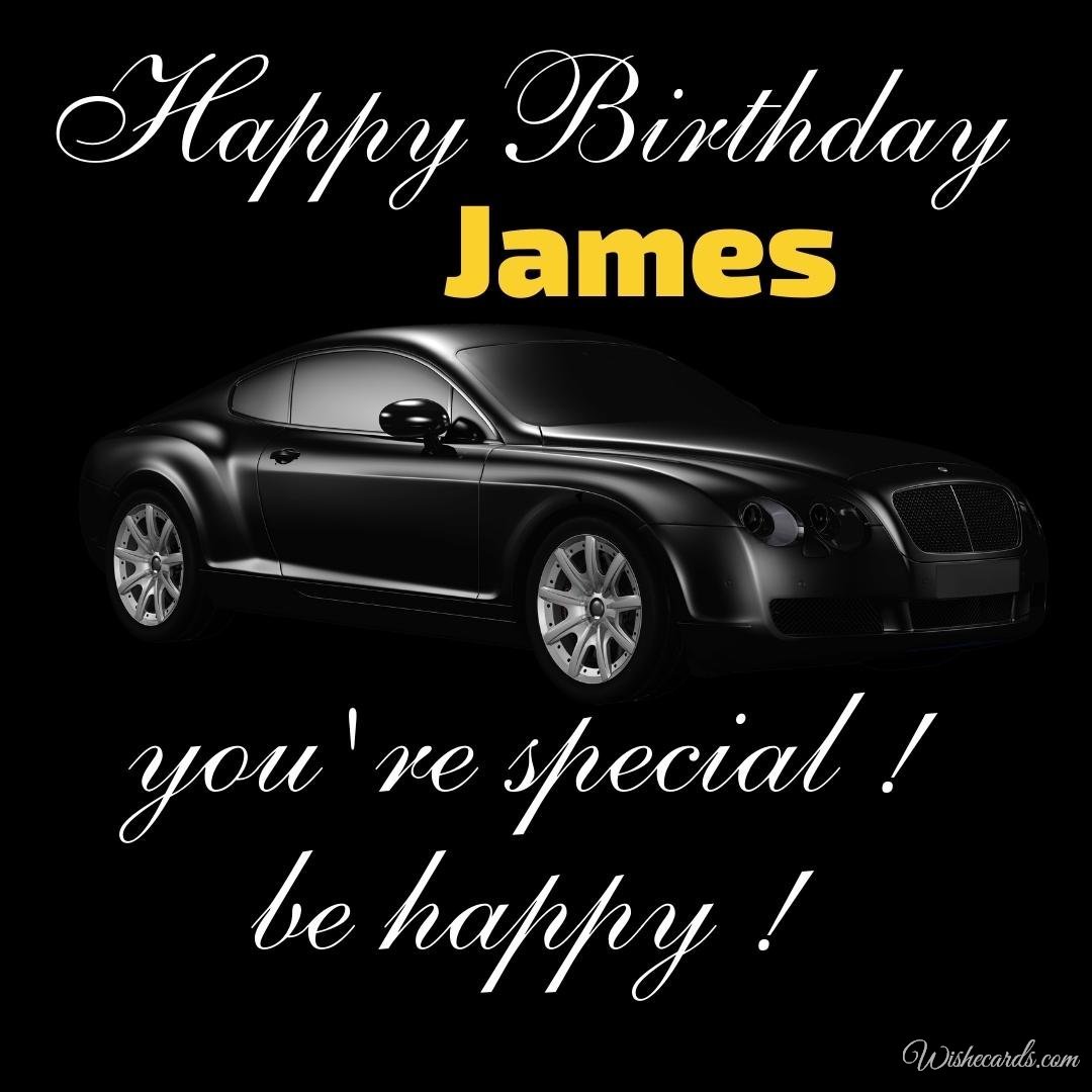 Happy Birthday Ecard For James
