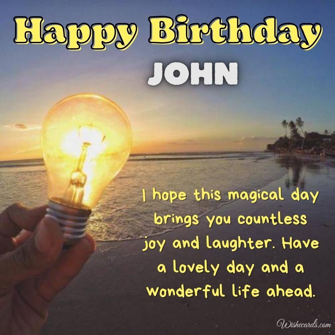 Happy Birthday Ecard for John