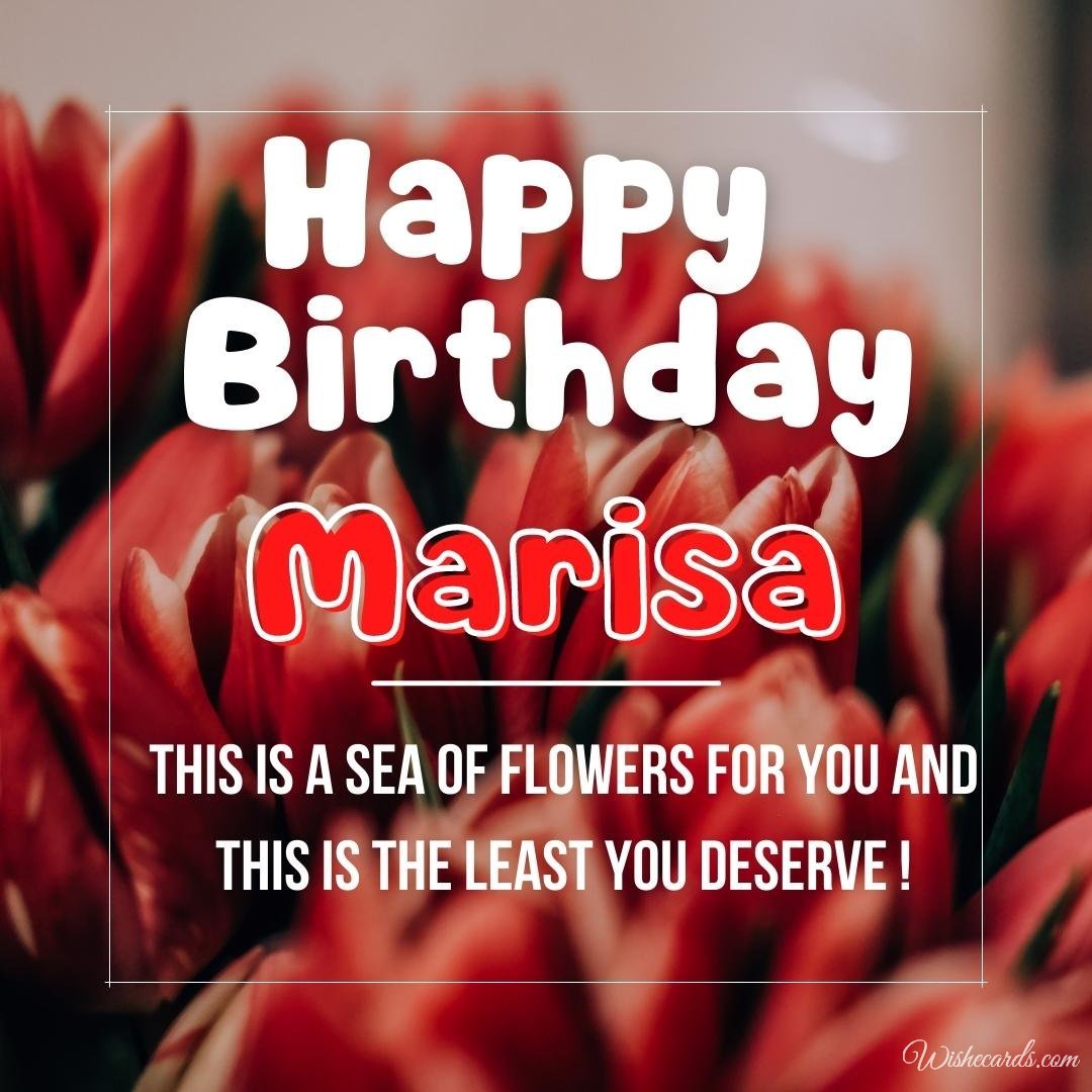 Happy Birthday Ecard For Marisa