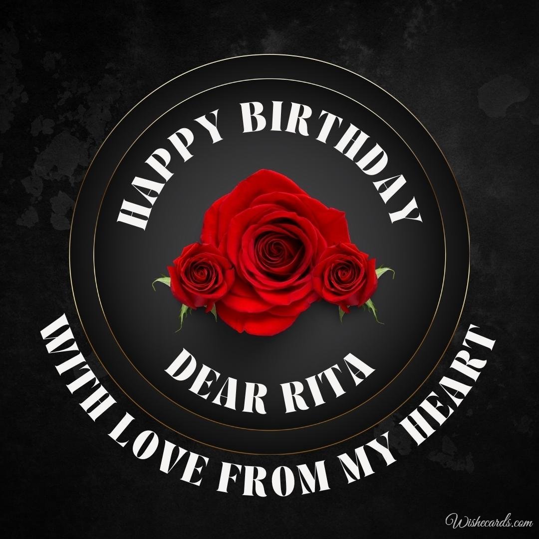 Happy Birthday Ecard For Rita