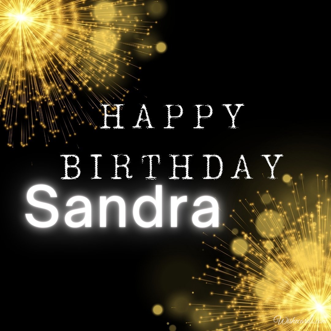 Happy Birthday Ecard For Sandra
