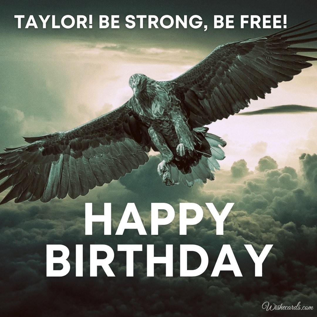 Happy Birthday Ecard For Taylor