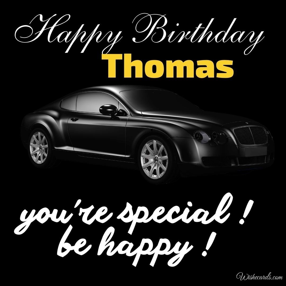 Happy Birthday Ecard For Thomas