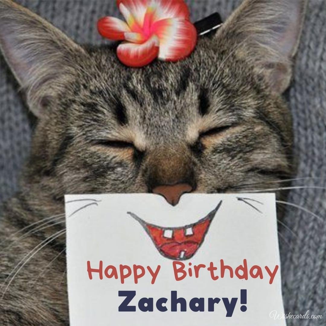 Happy Birthday Ecard For Zachary