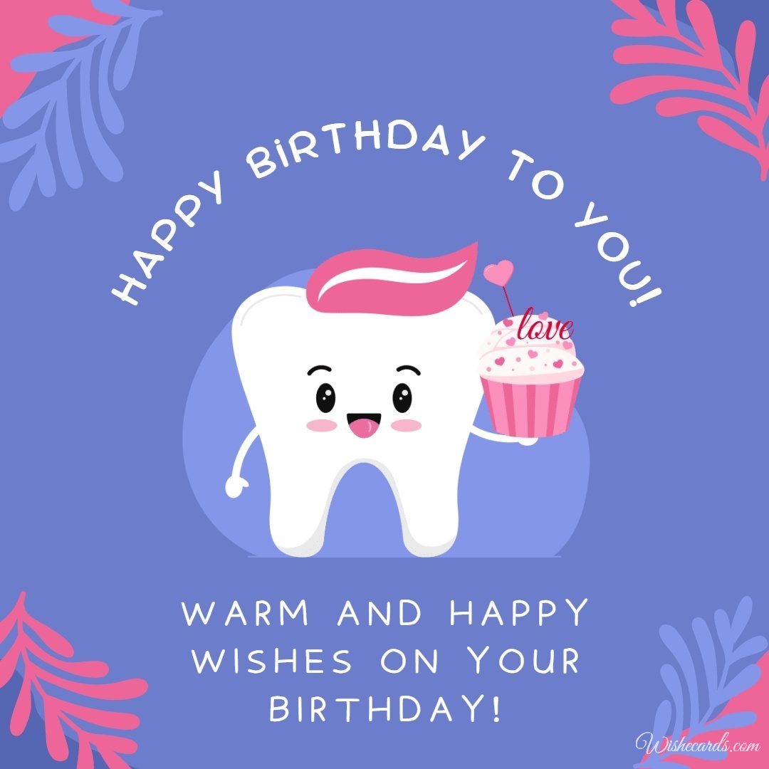 Happy Birthday Ecard to Dentist
