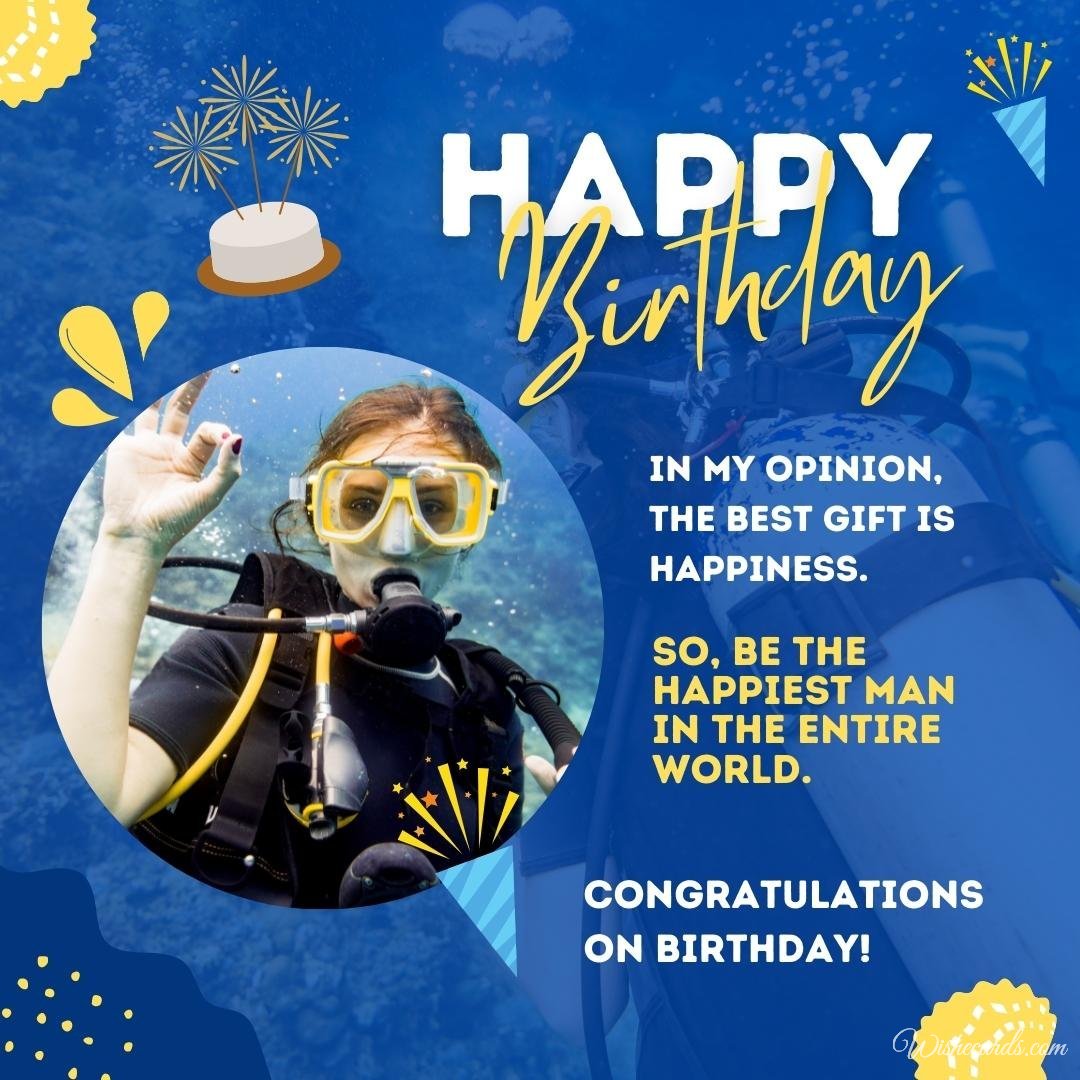 Happy Birthday Ecard to Diver