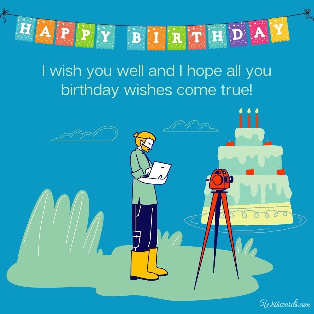 Beautiful Happy Birthday Cards To Geologist With Wishes